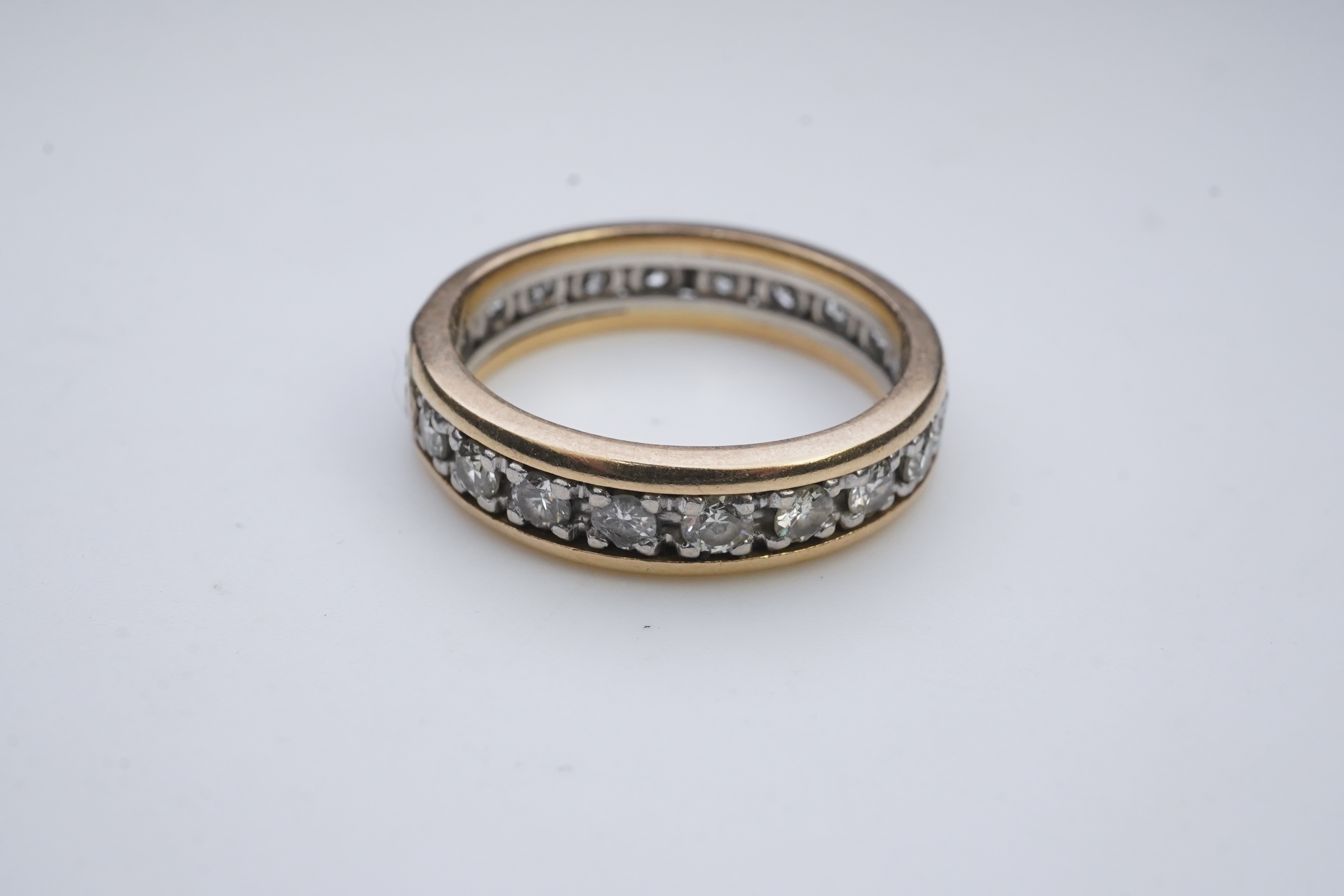 A diamond eternity ring